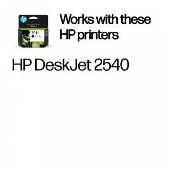HP 301XL originele inktcartridge zwart, hoge capaciteit, zwart, 1 stuk, 360 pagina's