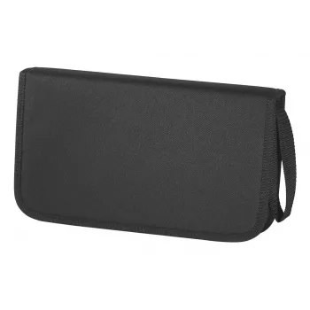 Hama nylon cd-wallet 64 cd's, 64 discs, zwart, nylon