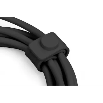 DIGITUS USB-C siliconen oplaadkabel USB-A - USB-C USB 2.0 60W - 50cm Zwart