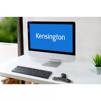 Kensington K62438WW Slim Duo Gel polssteun voor muis/trackball, 192 x 72 x 22 mm, grijs