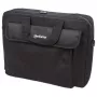 Manhattan London Laptoptas 15,6 inch, Toploader, zwart, LOW COST, vak voor accessoires, schouderband (afneembaar), goedkopere alternatief voor Targus TAR300, notebooktas, drie jaar garantie