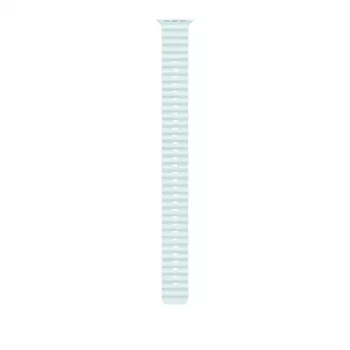 APPLE 49mm Ice Blue Ocean Band Extension - Naturel titanium afwerking