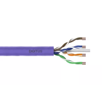 DIGITUS installatiekabel - CAT6 - U/UTP - B2ca - 100 m - violet