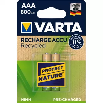 VARTA Recharge batterij Recycled 800 mAh AAA NiMH 2-pack