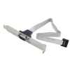 Lindy PC back plate seriële adapter (9 way D male 1:1 wiring)