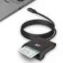 ACT externe USB-C smartcard eID-kaartlezer, zwart