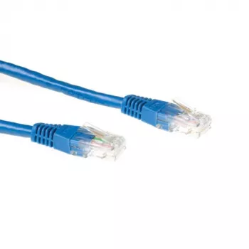 ACT blauw 15 meter U/UTP CAT6A-patchkabel met RJ45-stekkers