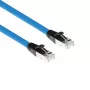 Netwerkkabel ACT Industrial 3,00 m RJ45-stekker naar RJ45-stekker Cat6A zwart blauw