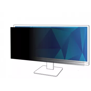 3M privacyfilter voor 38 inch monitor, 21:9, PF380W2B, 96,5 cm (38 inch), 21:9, monitor, frameloos display-privacyfilter, glanzend / mat, verblindingsvrij