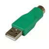 StarTech.com reserve PS/2 muis-naar-USB adapter - F/M, PS/2, USB, groen
