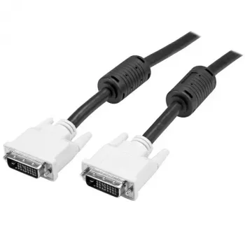 StarTech.com 2m DVI-D dual link-kabel – M/M, 2 m, DVI-D, DVI-D, stekker, stekker, zwart, wit