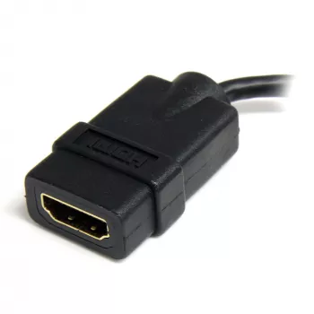 StarTech.com Micro HDMI naar HDMI-adapter - 4K 30Hz video - robuuste high speed Micro HDMI Type-D naar HDMI 1.4-converter/kabeladapter-dongle - Ultra HD HDMI-monitors, tv's en displays - bu/st