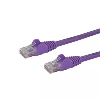 StarTech.com 7m CAT6 Ethernet-kabel - paars CAT 6 Gigabit Ethernet-kabel - 250MHz 100W PoE RJ45 UTP netwerk-/patchkabel zonder vergrendelingslip met trekontlasting individueel getest