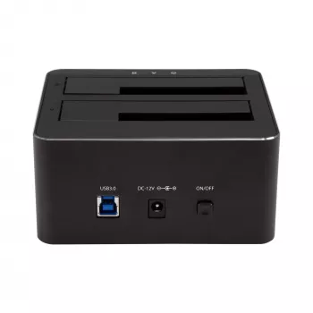 StarTech.com dual-bay USB 3.0 naar SATA harde schijf-dockingstation, USB harde schijf-dock, externe 2,5/3,5 inch SATA I/II/III SSD/HDD dockingstation, hot-swap harde schijf-bays, top-loading