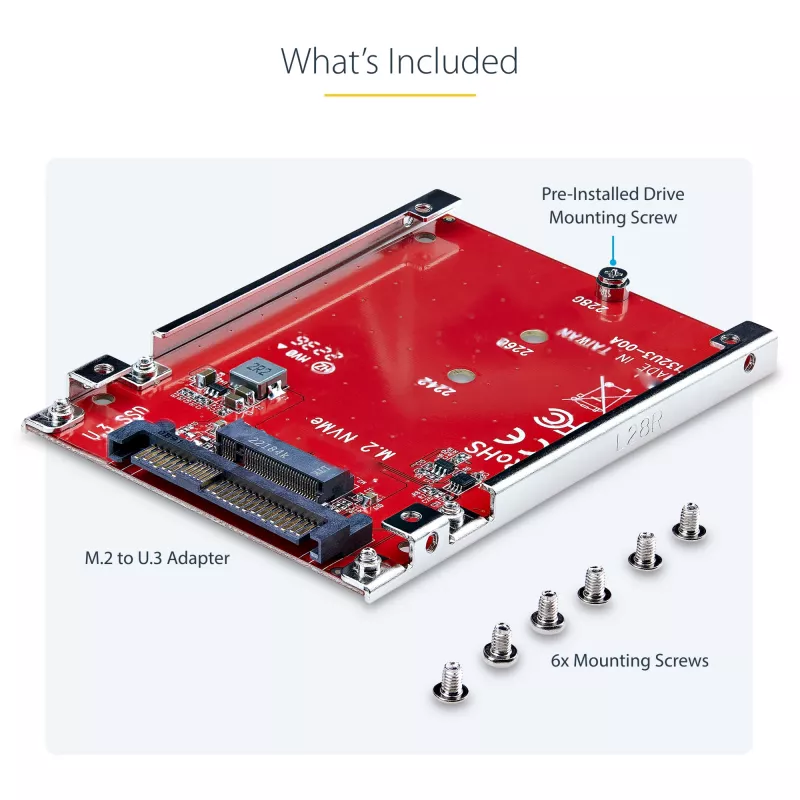 StarTech.com 1M25-U3-M2-ADAPTER interfacekaarten/adapters intern M.2
