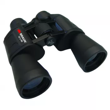 Braun verrekijker 12x50 BK-7 porro zwart