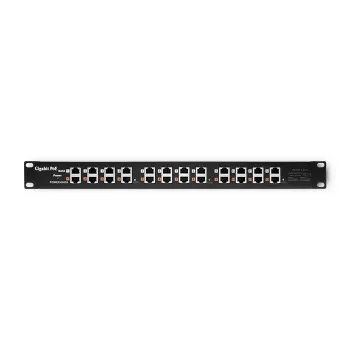 Patchpanel QOLTEC 54478 12 poorten PoE zwart