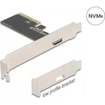 DELOCK PCI Express x4 naar 1x externe OCuLink (SFF-8612) adapterkaart, low-profile