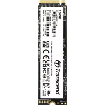 Transcend MTE712A - SSD - versleuteld - 256 GB - intern - M.2 2280 (dubbelzijdig) - PCIe 4.0 x4 (NVMe) - 256-bits AES - Self-Encrypting Drive (SED), TCG Opal Encryption 2.0 (TS256