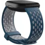 Fitbit FB174SBNVGYL - armband - blauw - grijs - Fitbit - Sense - Versa 3 - aluminium - silicone - roestvrij staal
