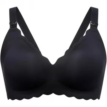 Momcozy YN46 (M) | naadloze bloemen voedingsbeha push-up | zwart floral