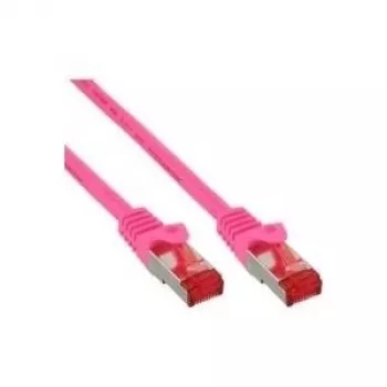 Patchkabel InLine Cat6 S/FTP PiMF 250MHz RJ45–RJ45 PVC roze 1,5m