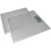 Respekta metalen vetfilter MIZ 1259IXCN — vervangfilter voor afzuigkap, 2-pack
