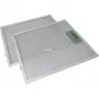 Respekta metalen vetfilter MIZ 1259IXCN — vervangfilter voor afzuigkap, 2-pack