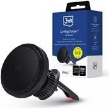 Magnetische autohouder 3MK Car MagCharger – magnetische telefoonhouder voor de auto, universele draadloze oplader compatibel met MagSafe-apparaten