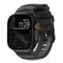 NOMAD Rocky Point Band - armband voor Apple Watch 46mm/49mm met FKM en titanium (Storm, zwarte hardware)