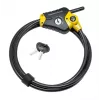 Verstelbaar beveiligingskabel Python MASTER LOCK 1,8 m x 10 mm zwart geel