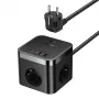 Baseus PowerCombo universeel meervoudig stopcontact binnenelement zwart