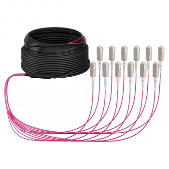 EFB trunkkabel U-DQ(ZN)BH OM4 12G (1x12) SC-SC 30m Dca LSZH