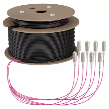EFB trunkkabel U-DQ(ZN)BH OM4 8G (1x8) SC-SC 180 m Dca LSZH