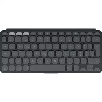 Logitech Keys-To-Go 2 voor iPad – toetsenbord – geïntegreerde hoes – draadloos – Bluetooth LE – QWERTZ – Zwitserse indeling – graphite (920-013008)