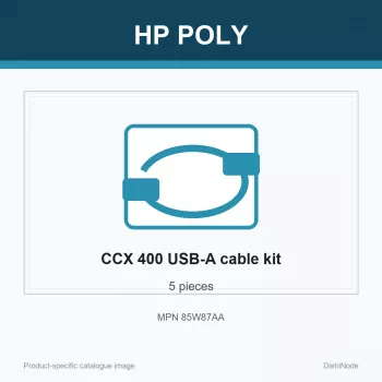 HP Poly CCX 400 USB-A naar USB-A kabel (5 stuks), 190 mm, 210 mm, 55 mm, 300 g, China