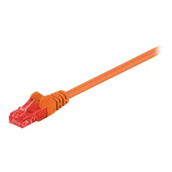 Wentronic Goobay - patchkabel - RJ-45 (M) naar RJ-45 (M) - 1 M - UTP - CAT 6 - gevormd, rastnasbescherming - oranje (95262)