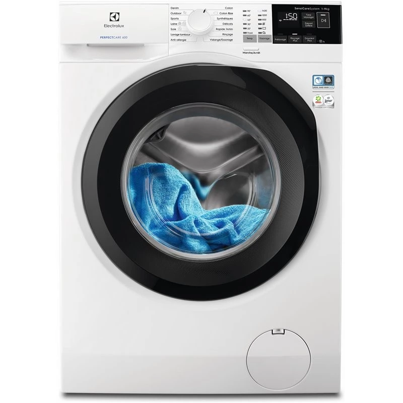 Electrolux EW6F2292P wasmachine voorlader 9 kg, 1200 tpm, energieklasse A, wit