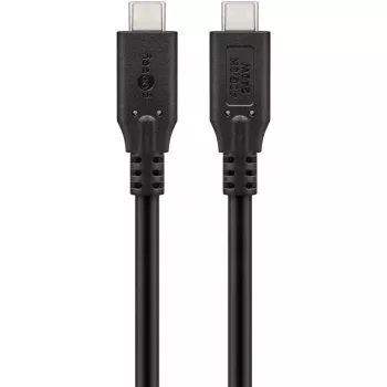 Goobay 74182 USB-C-kabel USB4, 40 Gbit/s, 240 W Power Delivery, 0,5 m, zwart
