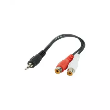 Audio-jack (3,5 mm) naar 2 RCA-kabel GEMBIRD CCA-406 20 cm zwart