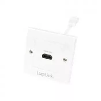 LogiLink AH0014 HDMI-wandcontactdoos, 1 poort, wit