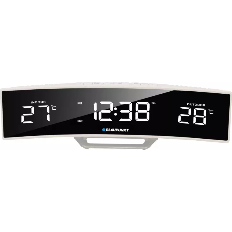 BLAUPUNKT CR12WH FM-wekker met temperatuur