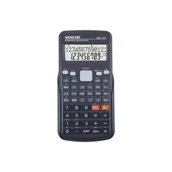 Wetenschappelijke rekenmachine SENCOR SEC 170 — 240 functies, 2-regelig display, batterijgevoed, beschermhoes