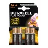 Duracell Basic AA/LR6 alkalinebatterijen, 4 stuks