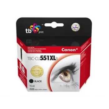 TB-compatibele inktpatroon voor Canon CLI-551XL BK zwart