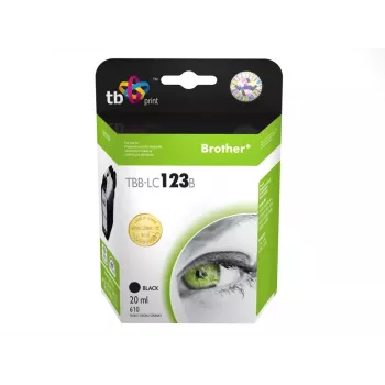 Inktpatroon compatibel met Brother LC123BK 100% nieuw