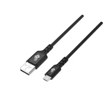 Kabel USB0-Micro USB 2m siliconen zwart Quick Charge