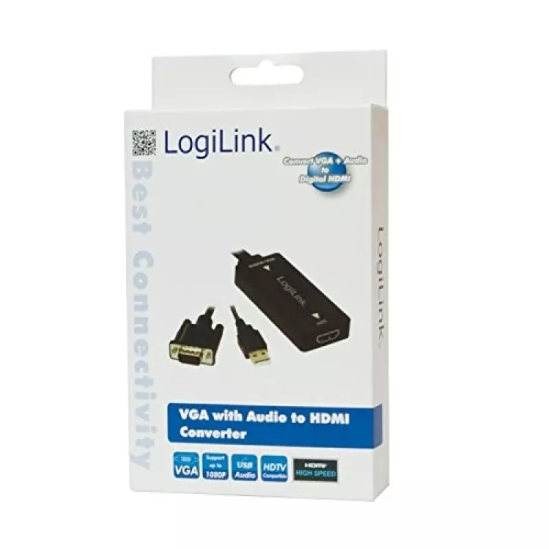 Videokabel-adapter LogiLink CV0060 zwart