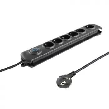 Overspanningsbeveiliging Qoltec 6 stopcontacten 1,8m 50111