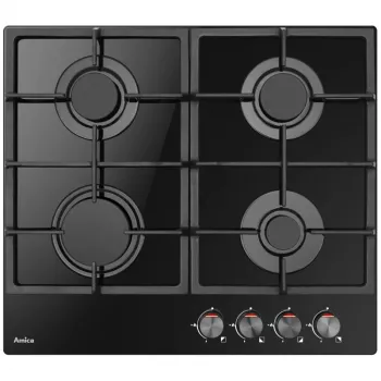 Gaskookplaat AMICA PGCA 6100 APB, 4 kookzones, mechanische bediening